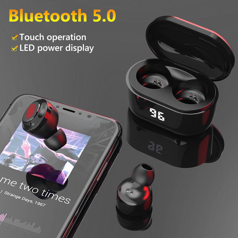 A6 Tws Mini Bluetooth V5.0 Koptelefoon Draadloze Hoofdtelefoon Met Microfoon Sport Waterdichte Headsets Met Opladen Doos Voor Telefoons