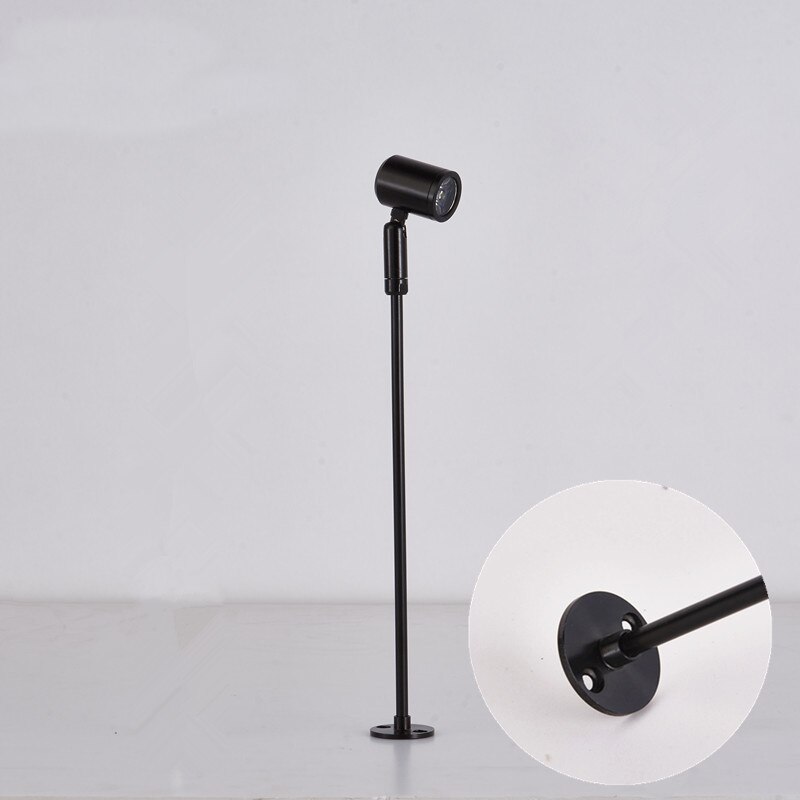 Lámpara de mostrador LED de 3 W, luz de escaparate de joyería de alto 40 CM, iluminación de punto 3 uds