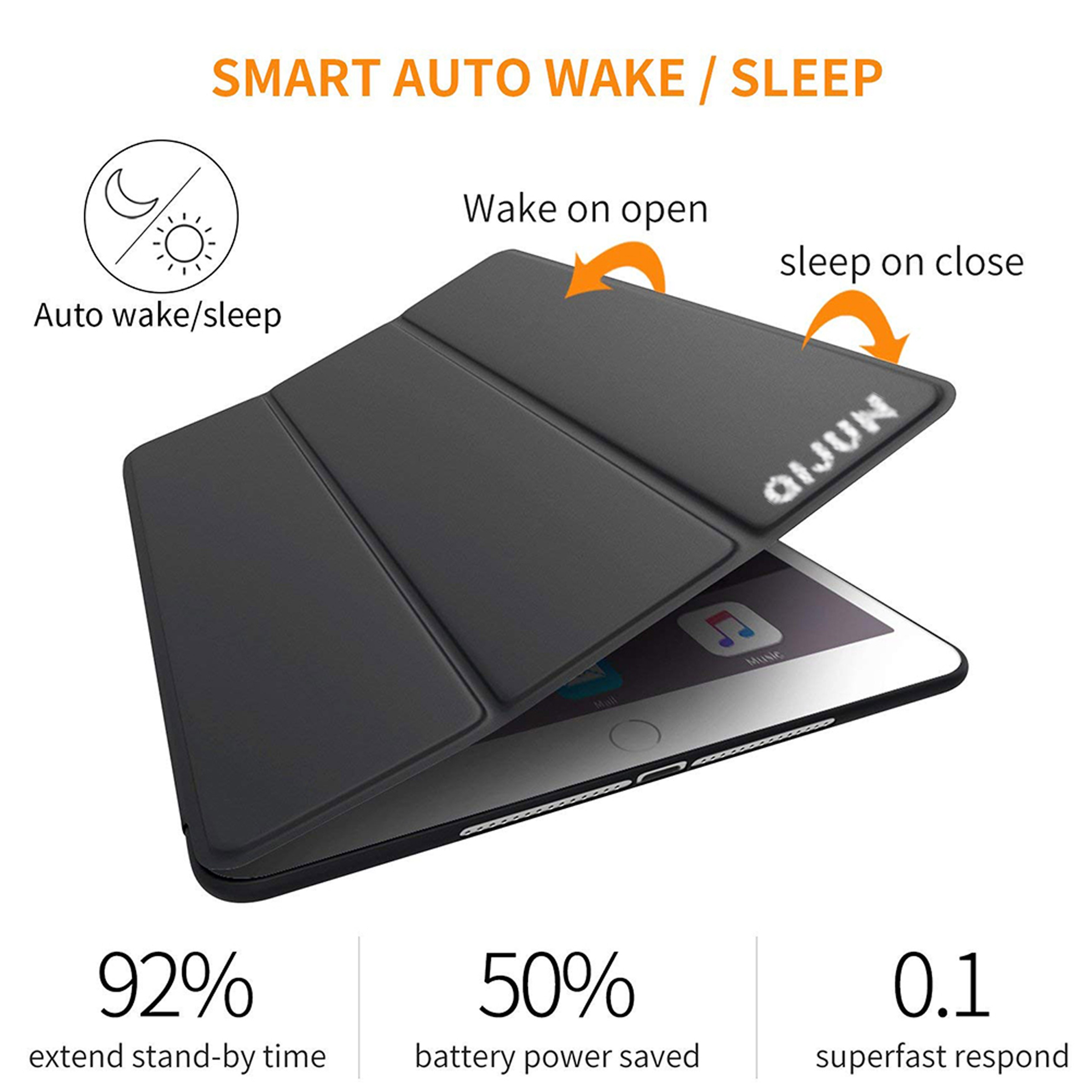 Etui til apple ipad air 1 a1474 a1475 9.7 tommer smart tablet cover til ipad air 1 1474 1475 9.7 '' flip cover silikone soft shell