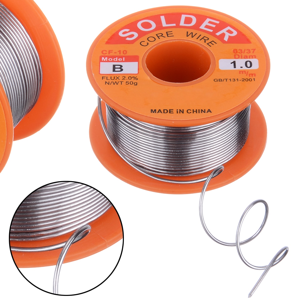 50g/100g Welding Soldering Wire 63/37 Rosin Core Tin Lead Solder Iron Wire Reel 0.5mm/0.6mm/0.8mm/1.0mm/2.0mm