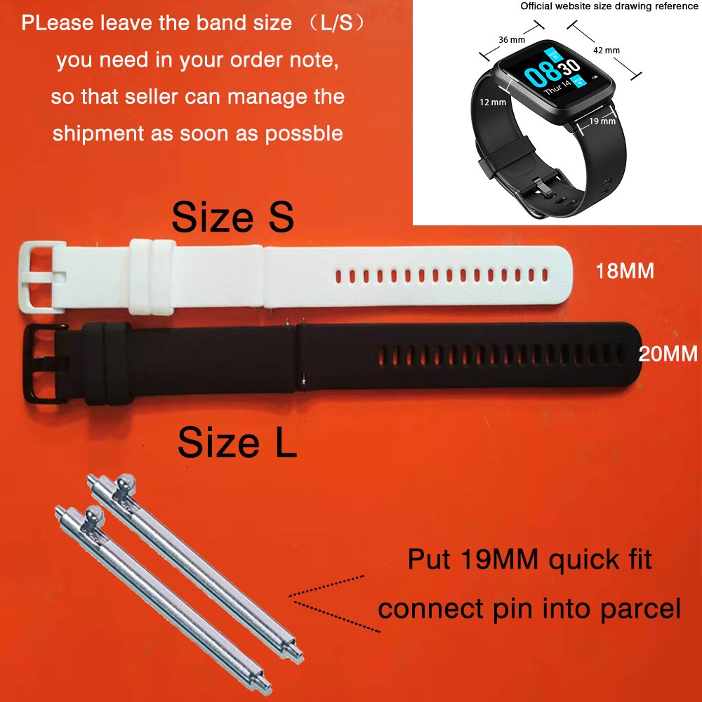 silicone wrist band for Umidigi Uwatch3 GPS smart watch accessories replacement strap for Umidigi Ufit/Uwatch GT bracelet loop