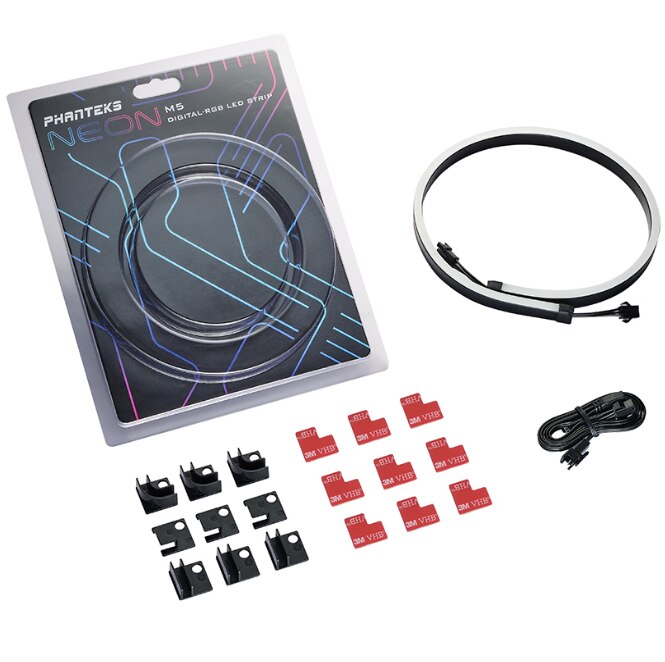 Phanteks  m1 m5 valonauha argb neon tietokoneen kotelo koristelu led nauha 5v 3 pin valootsikko aura 550mm 1000mm: 5v 550mm