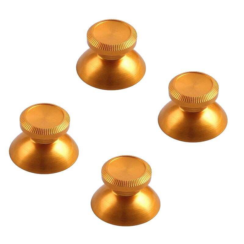 Aluminium Metalen 3D Analoge Joystick Thumb Stick Grips Caps Vervanging Reparatie Voor Playstation 4 PS4 Xbox One Gamepad Controller: Gold