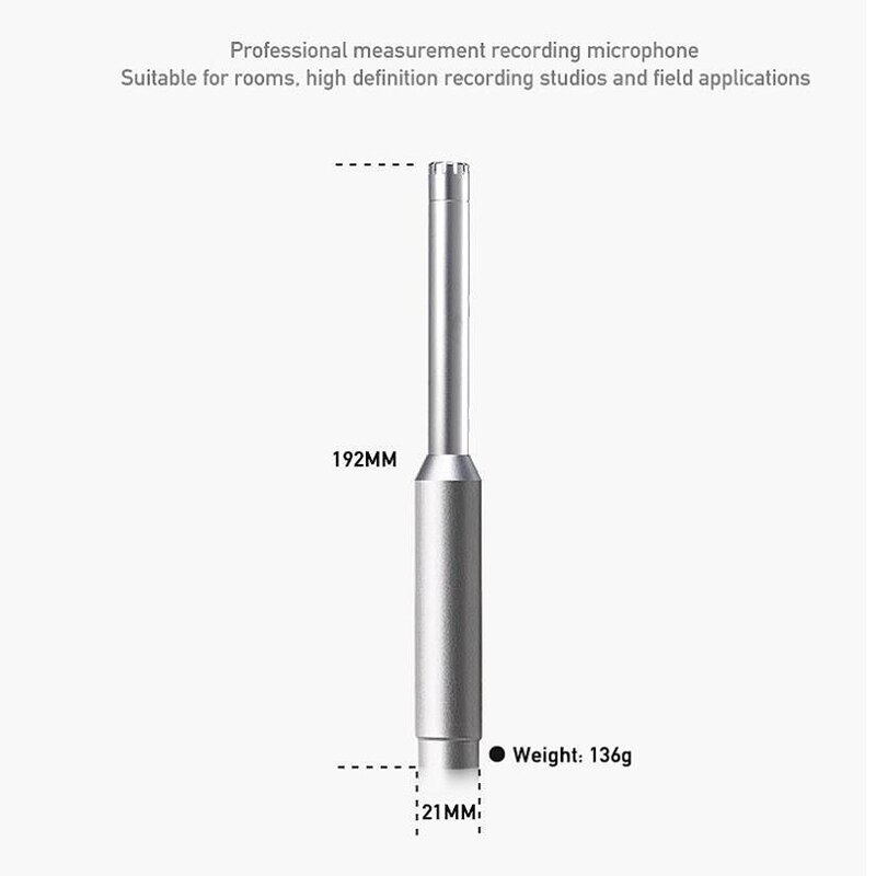 ECM8000 – microphone à essai de capacité omnidirectionnel filaire