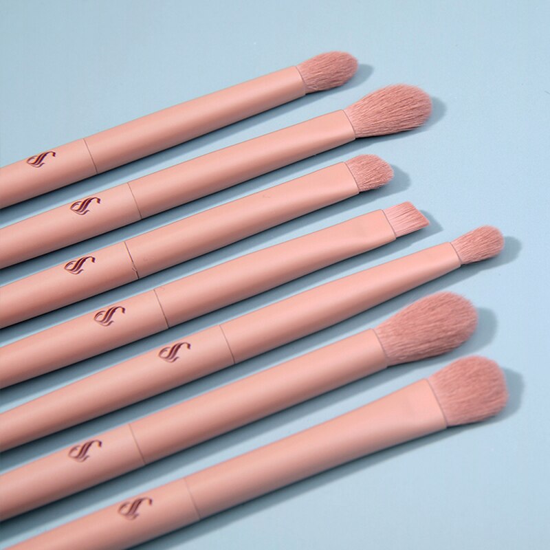 Make-up kwastenset, gezichtspoeder, oogschaduw, blending wenkbrauwkwast, zachte maïs synthetische vezel make-up kwastenset