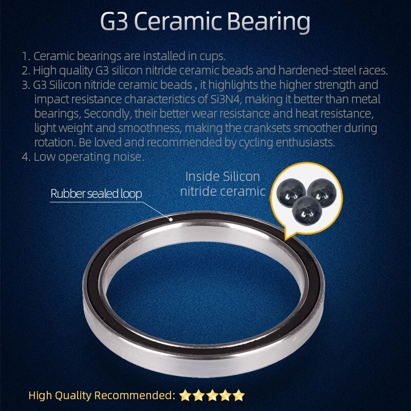 Bicycle Pressfit Bottom Bracket BB92 86 F4130 G3 Ceramic Bearing For SRAM/Rotor Axis 30mm Mtb Road Bike Crankset Width 86.5-92mm