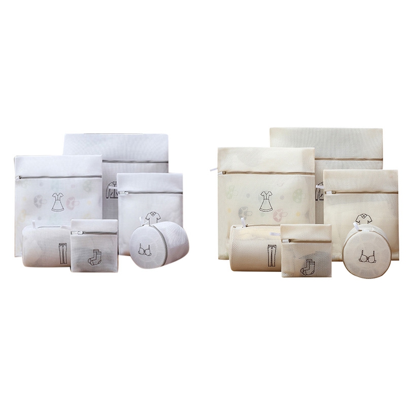 6-Piece Laundry Bag Washing Machine Special Protection Bag Underwear Thickened Anti-Deformation Mesh Bag