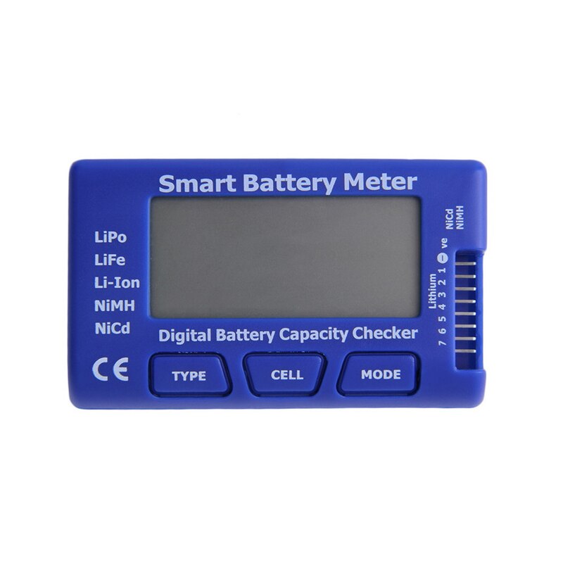 Digitale Batterij Tester Batterij Checker Controller Lcd Voor Lipo Life Li-Lon Nicd Nimh Lcd Digitale Batterij Capaciteit Checker: smart battery meter