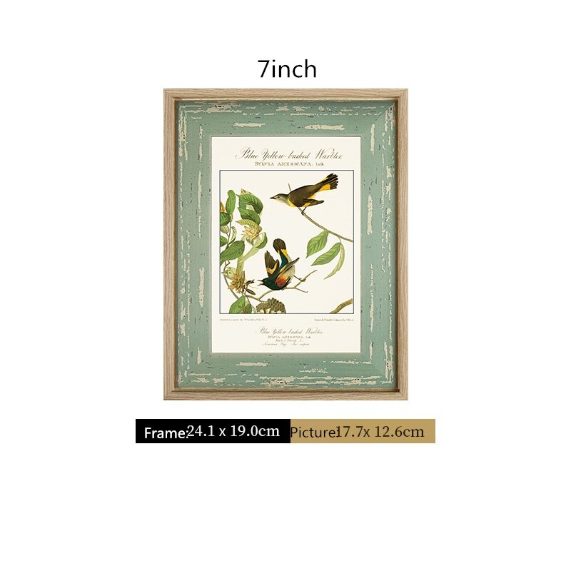 Spring Green Printing Photo Frame For Desktop Wall Decor Rectangle Kids Children Picture Frame 3"6"7" Photo Frames: K3qicun