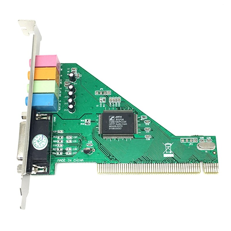 CMI8738 Chipset Stereo Klang PCI-Hafen o Karte Unterstützt 2/4CH und DLS mit Fahrer CD für Schreibtisch PC Computer