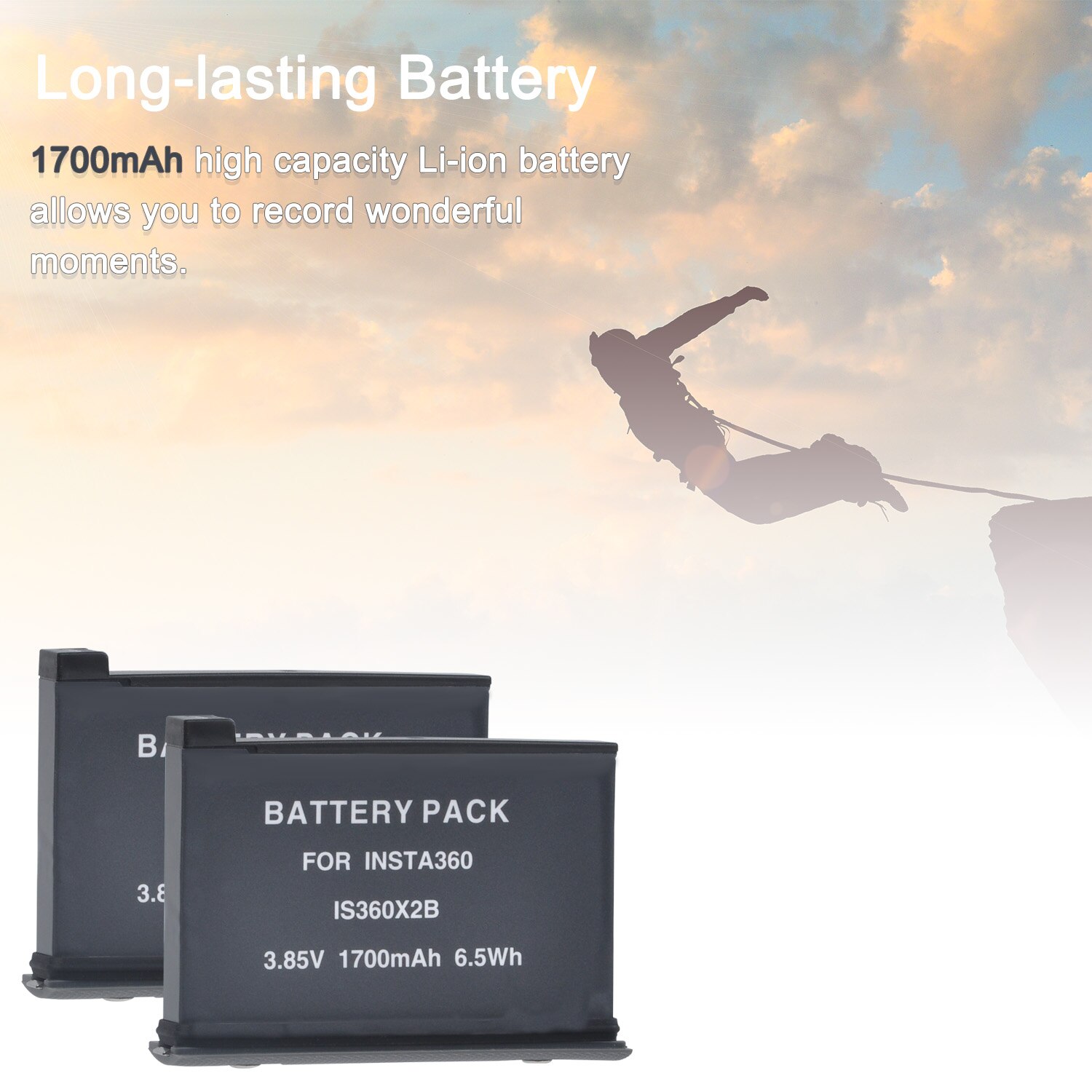 3,85 V 1700mAh Akku für Insta360 EINE X2 Kamera Akku