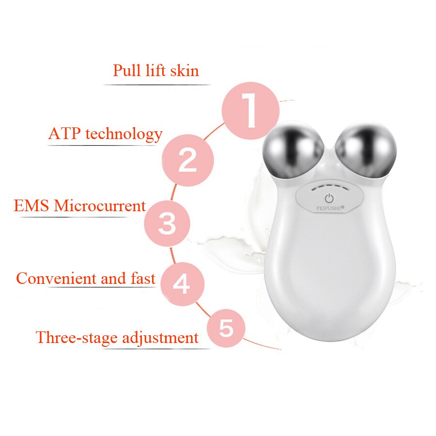 Mini microcurrent face lift machine Skin Tightening Rejuvenation Spa USB Charging facial wrinkle remover device Beauty Massager