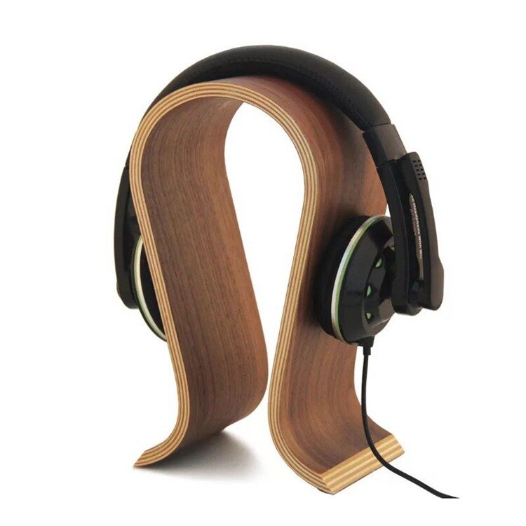 Solid Wood Earphone Cable Bracket, Headset Stand, Headphone Stand