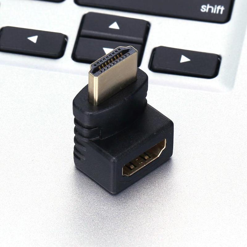 Vertical HDMI Adapter HDMI Male to Female Converter Adapter Cable 1080P HD Extender Connector