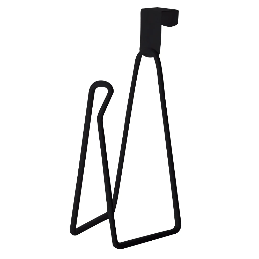 1 Pc Toilet Roll Paper Holder Organizer Wall Mount Storage Stand Kitchen Bathroom No Drill Tissue Towel Dispenser Stainless: black