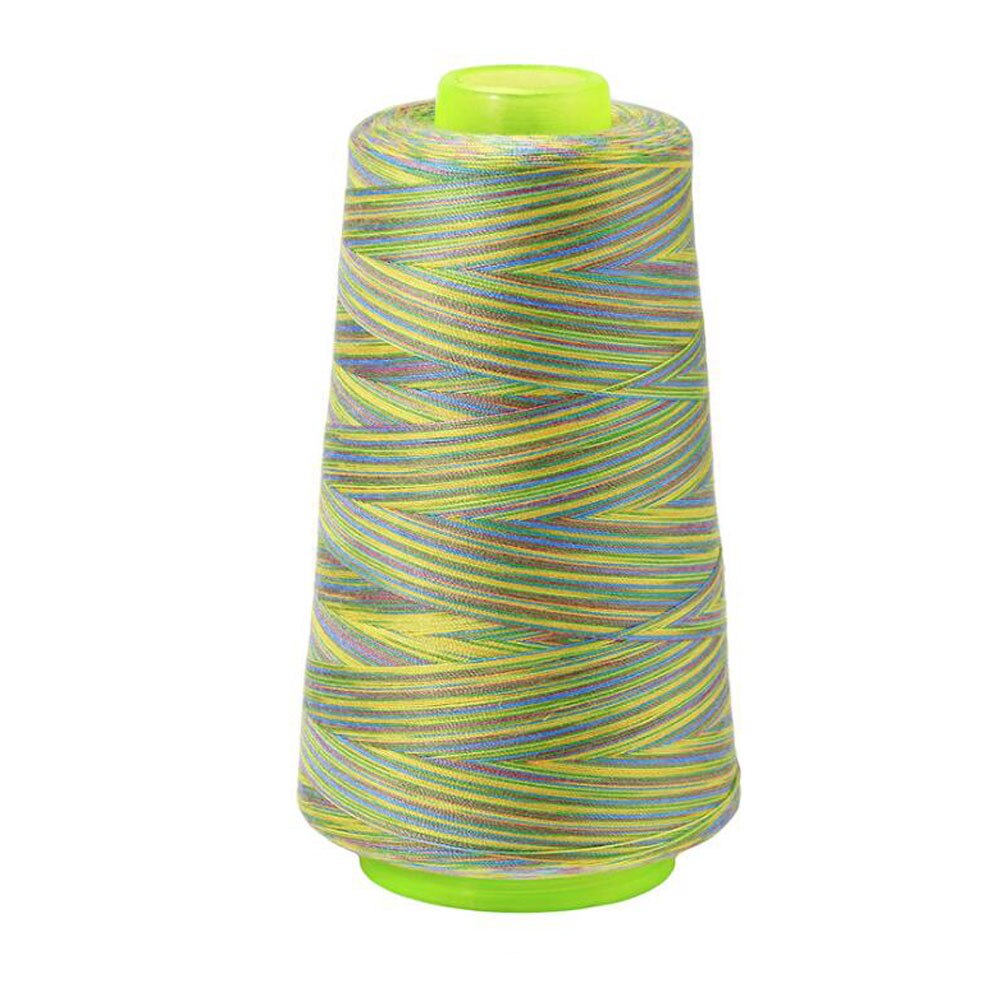 7PCS/LOT 3000 Yds 7 Color Overlocking Sewing Machine Polyester Thread Cones All Purpose