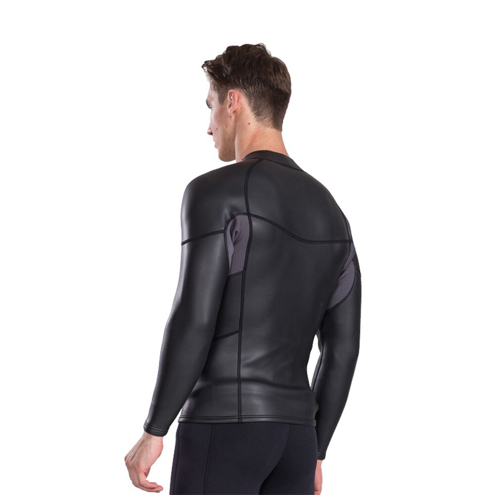 Hommes 2mm néoprène combinaison veste avant fermeture éclair planche à voile Scube plongée ski nautique sous-marine Sbart Anti-UV plongée veste