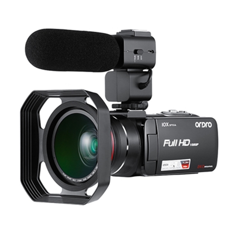 Karue digitale videocamera zonnekappen voor ordro hdv -z80 z82 z20 hdv -d395 v7 ac1 ac3 dv 37mm-72mm zonnekap