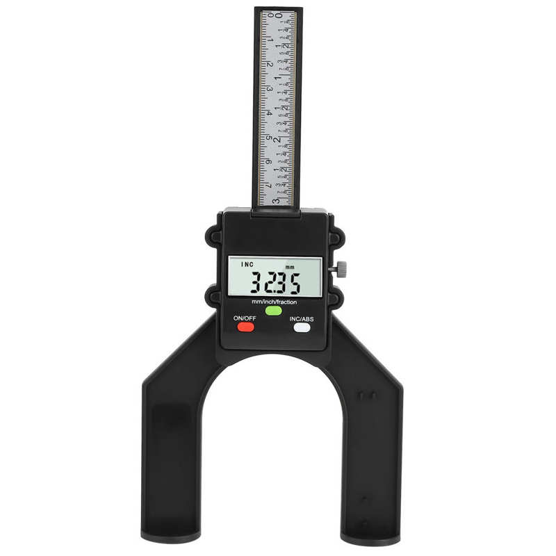 0-80mm Depth Gauge Electronic Digital Depth Gauge DIY Woodworking Ruler Height Gauge for Saw Table