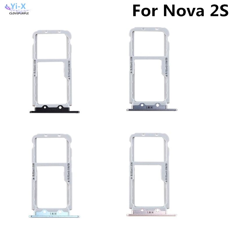 SIM Card Tray Slot Holder Adapter for Huawei Nova 2S Nova2S Phone Spare Parts