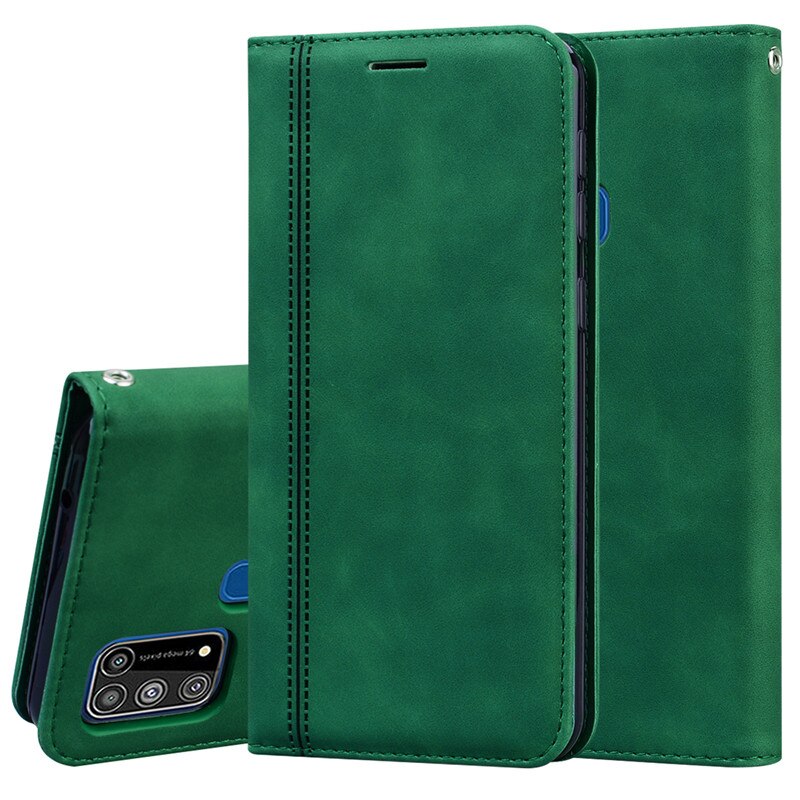 Wallet Flip Leather Cover Voor Samsung Galaxy M31 Case Mobiele Telefoon Case Voor Samsung M31 M315F M315 SM-M315F/Ds case Cover 6.4"