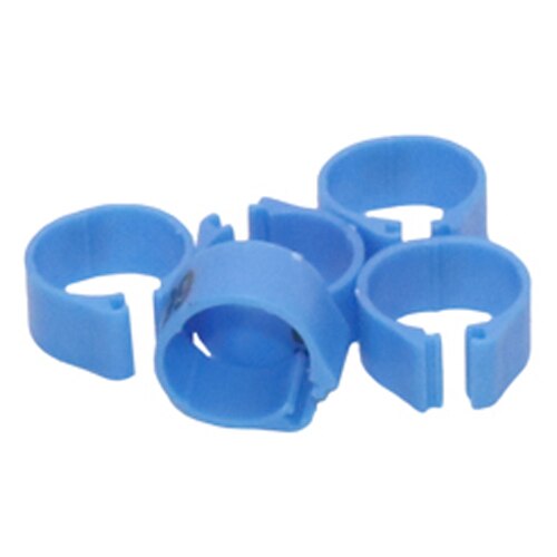 12Mm/14Mm Papegaai Voetring Papegaai Harnas Vogel Voeden Levert NO.1-100 Digitale Mark Ring 10 Kleuren Vogel harnas 100 Pcs: Blauw / 12mm