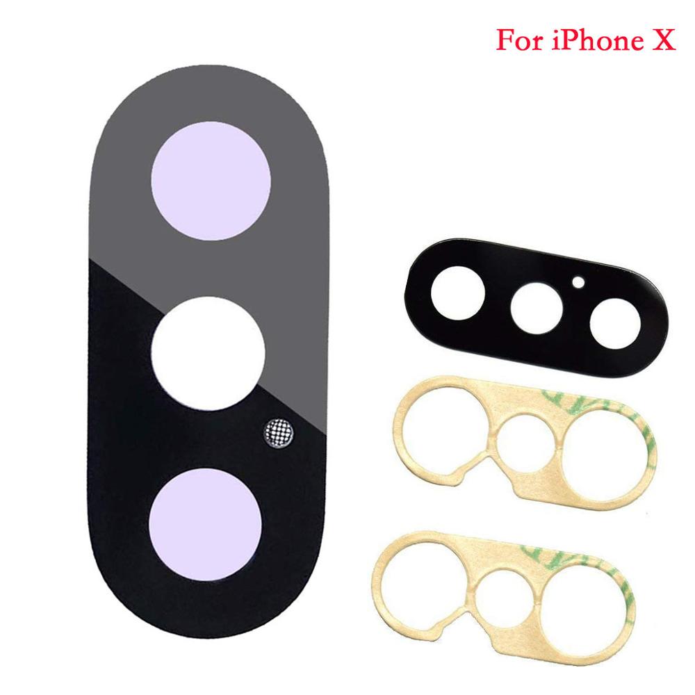 2PCS/SET Rear Camera Glass Lens Cover Replacement for iPhone 6 6s 6Plus 6sPlus 7 7Plus 8 8 Plus X XR XS XS Max