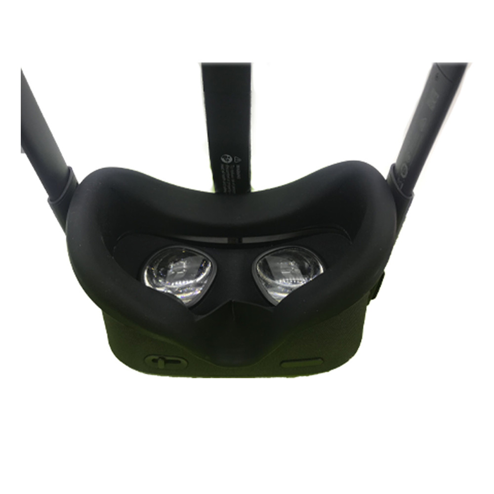 Capa de silicone para vr oculus quest, óculos unissex anti-suor, proteção contra vazamento, bloqueio de luz almofada para missões oculus
