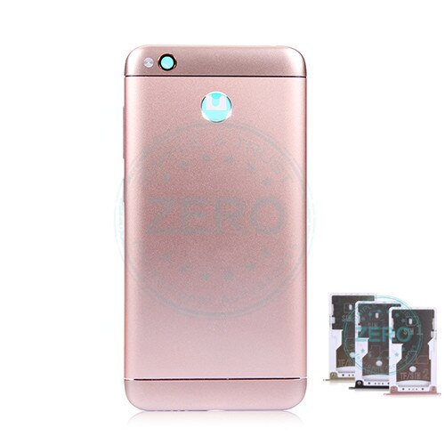 Xiaomi redmi 4x voltar bateria habitação capa de metal + slot para cartão titular redmi 4x bateria traseira porta capa peças reposição: Rose gold