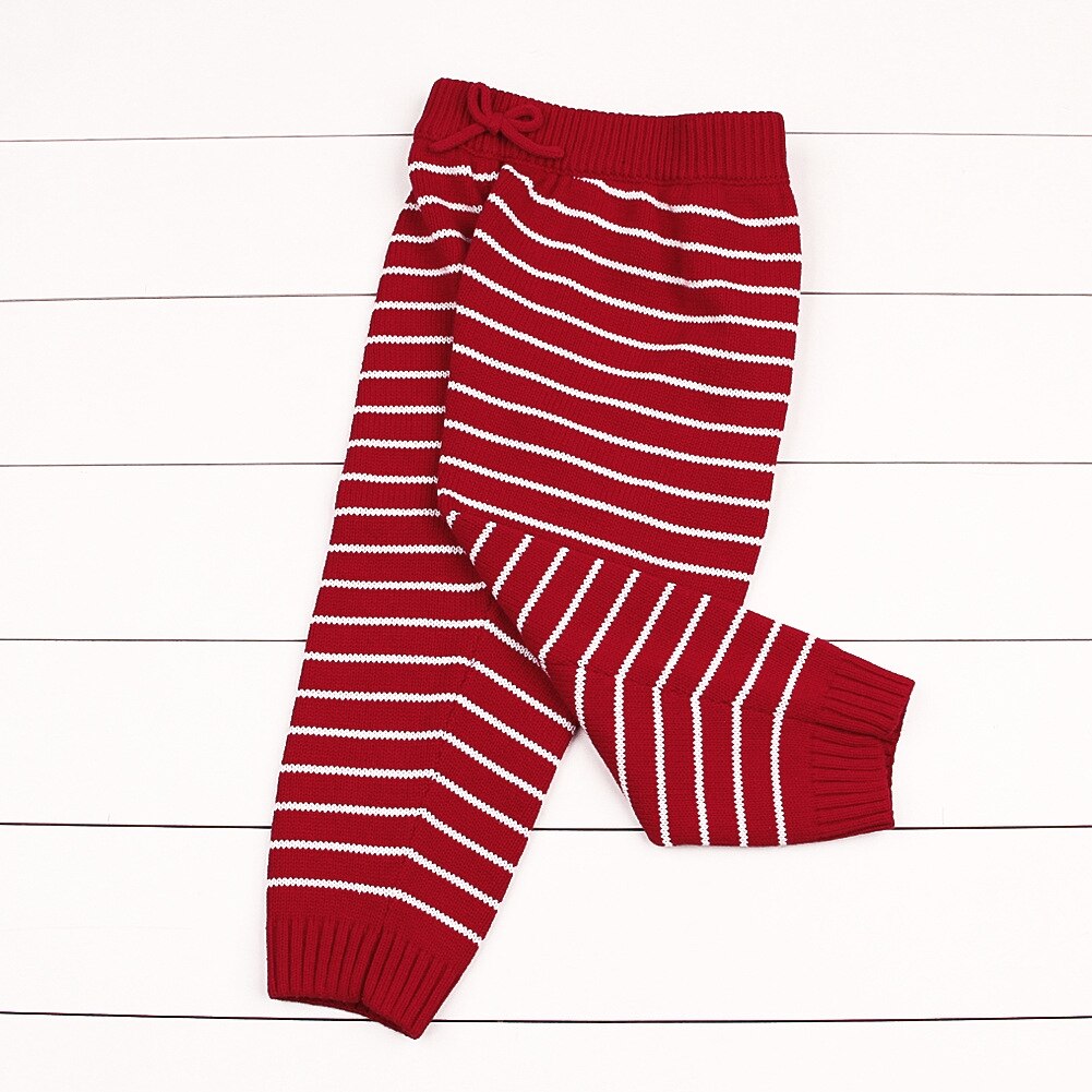 Autumn Kids Boys and Girls Stripe Knit Pants