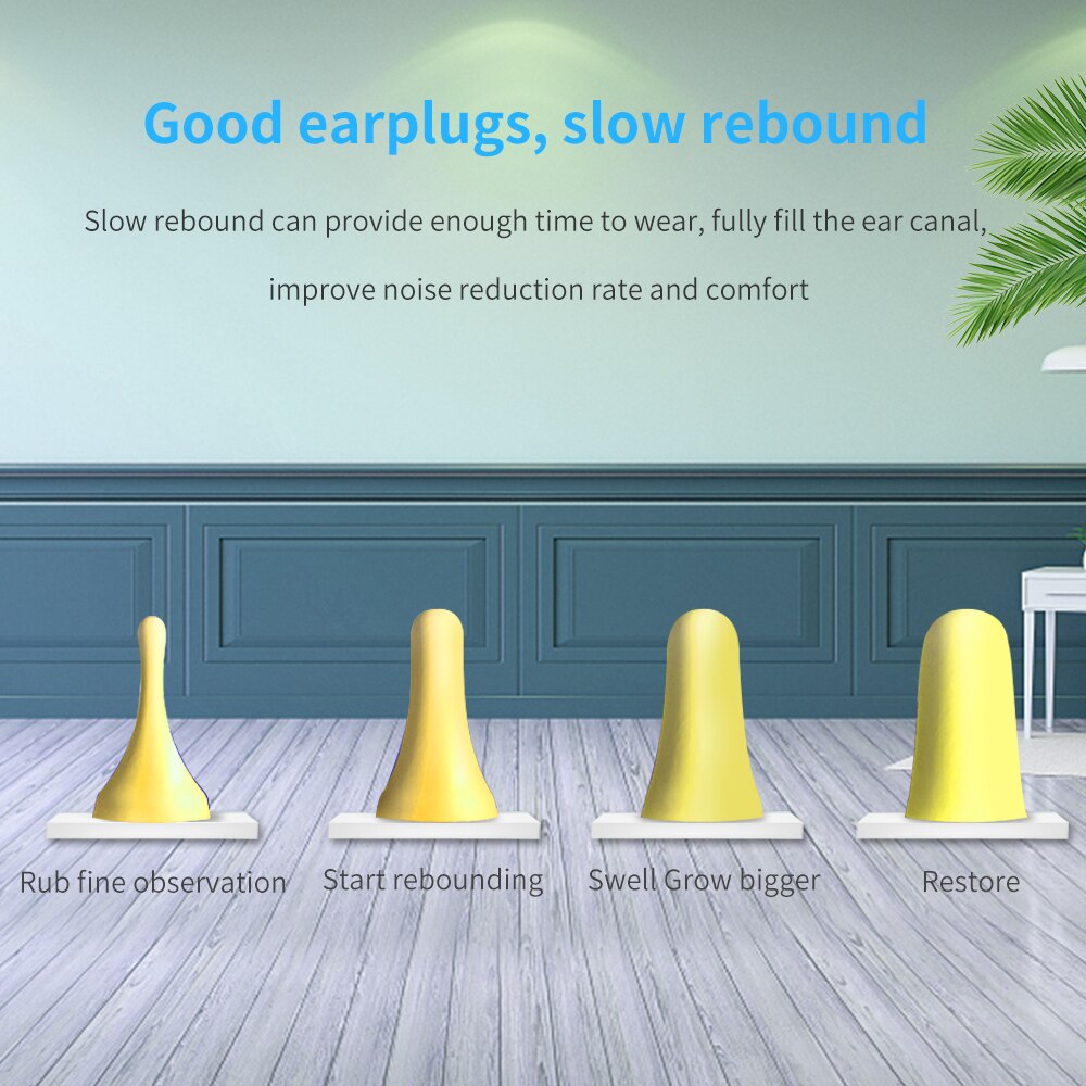 Tishric 60 paar anti-geluid oordopjes, geluidsreductie, slaap oordopjes, slaap oordopjes, oordopjes tegen lawaai