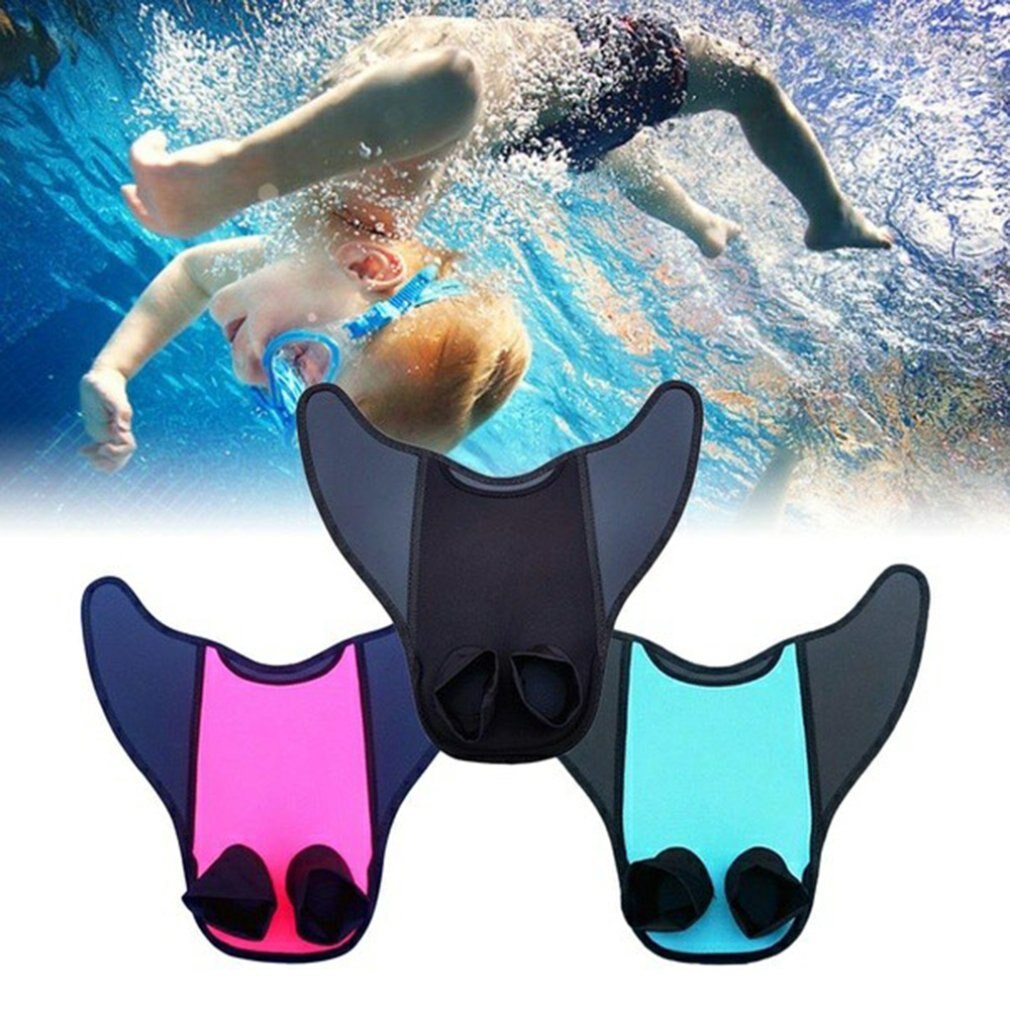 Mermaid Swimming Fins Duck Flippers Rubber Short Swim Fins Universal Size Adjustable Fins Neutral Flippers