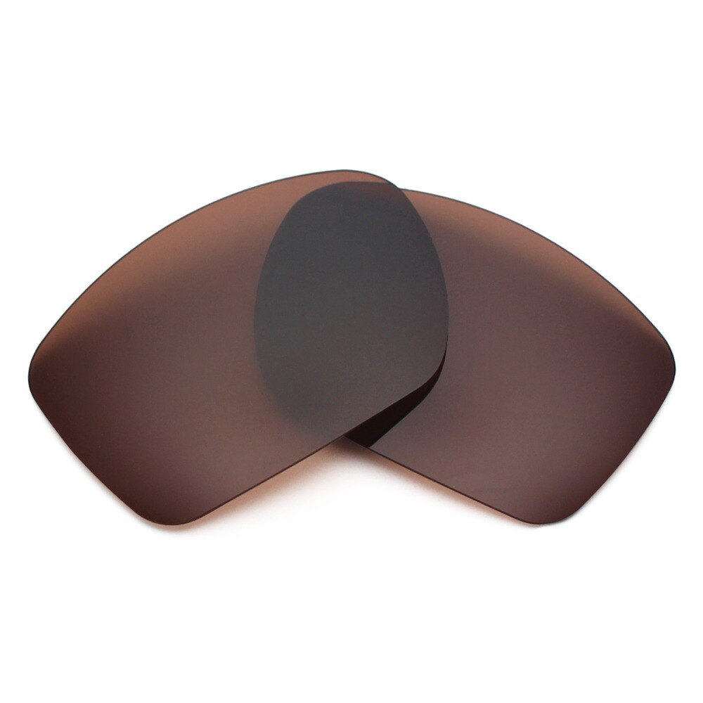2 Paare Mryok POLARISIERTE Ersatzgläser für Oakley groß Taco Sonnenbrille Silber Titan &Ampere; Bronze- Braun