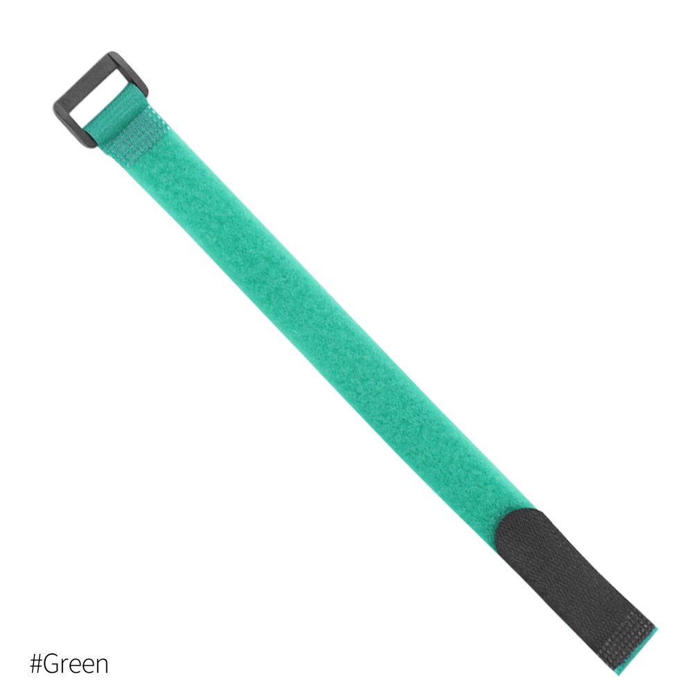 10 stück 2*50cm Mehrweg Befestigungs Fahrrad binden Nylon Haken &Ampere; Schleife dauerhaft Multil Zweck Selbst-Klebstoff Gurt Kabelbinder: Grün