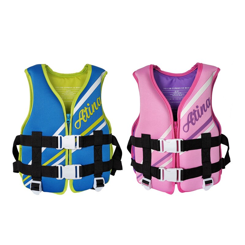 Neoprene Kids Life Vest Jacket Life Jacket for Children Boys Girls Float Swimming Buoyancy Device Water Sports Safety Swimsuit