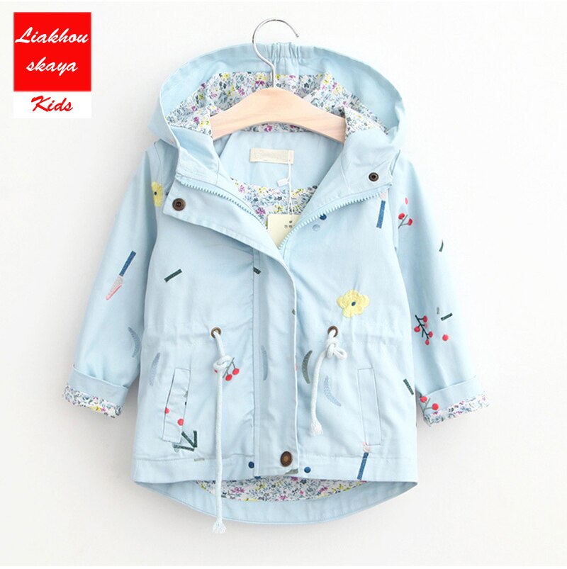 Liakhouskaya meisjes trenchcoats, dubbelrijs jassen voor meisjes, kleding voor de lente, kinderwindjacks en bovenkleding 4-12t