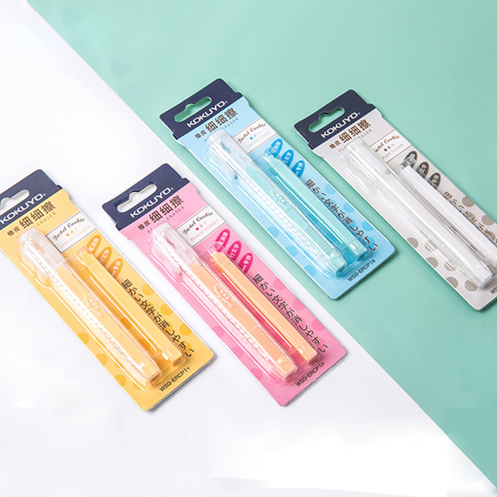 1/2 Stuks Japan KOKUYO Potlood Gum Pen Stijl Push-Pull Schoon Zonder Spuren Verlaten Leuke Kawaii Kids schoolbenodigdheden Potlood