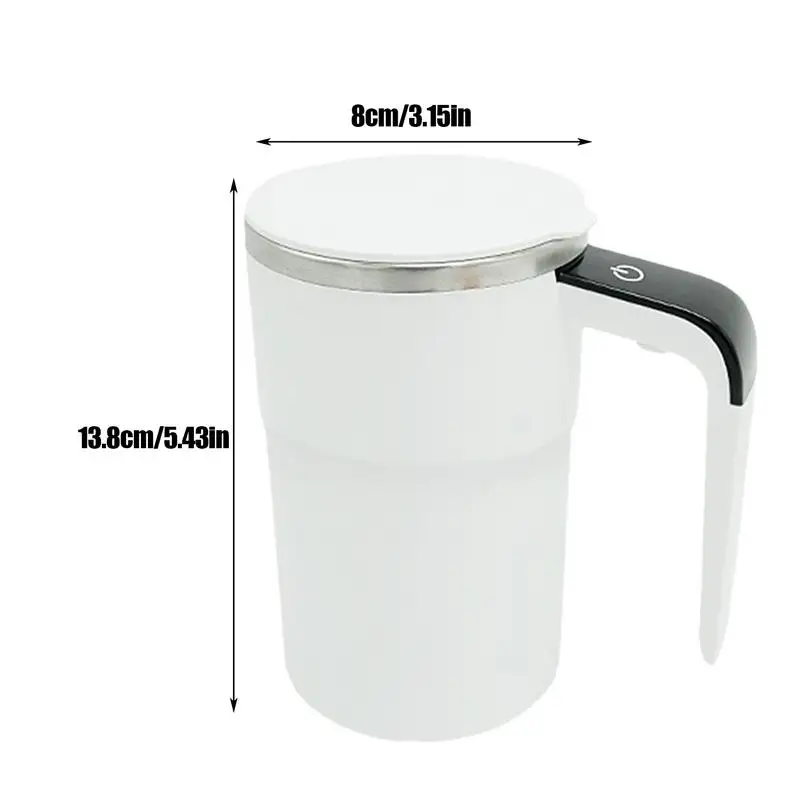 Automatic Stirring Magnetic Mug Rechargeable Stirring Coffee Cup with LCD Display Electric Stirring Cup Lazy Rotating Cup Tazos