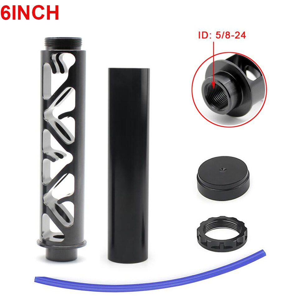 Aluminum Trap 1/2-28 5/8-24 6inch 10inch Single Core Fuel Filter Fuel Trap Solvent Trap for NAPA 4003 WIX 24003 Car Motorbike: 6BLK5824A-3.5cm