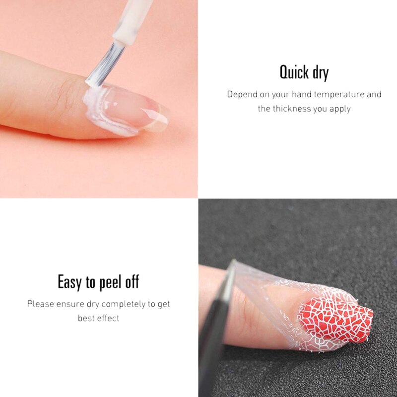 Flüssigkeit Latex für NäGel-schälen aus Nagellack Barriere Häutchen Schutz Haut Barriere Schutz Latex Band für Nagel Kunst