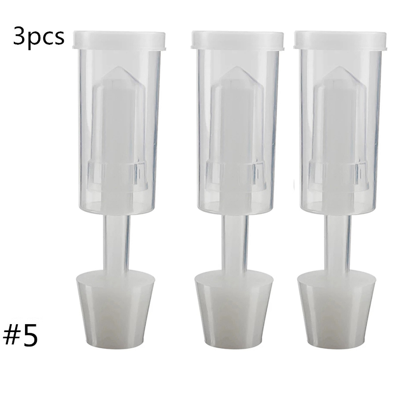 camera d'equilibrio in plastica impostato camera d'equilibrio per birra fatta in casa con occhielli in silicone Cilindro per birra Fermentor aria serratura Scarico unidirezionale sigillato ad acqua: Beige