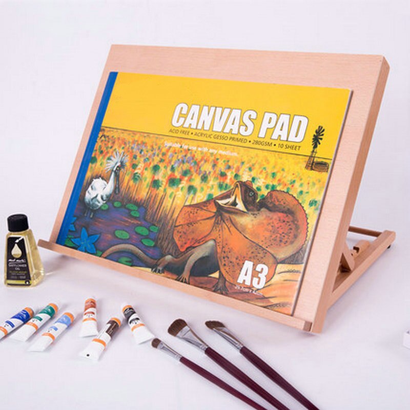 Desk Wooden Drawing Board Easel Stand A2 A3 Drawing Table Adjustable Easel For Painting