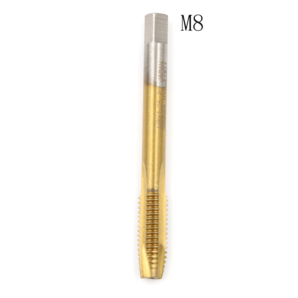 ! Hand Tap Boren Schroef Spiraal Punt Draad Metaalbewerking Hex Shank Machine Kranen Kit M2/M2.5/M3/m3.5/M4/M5/M6/M8: 8