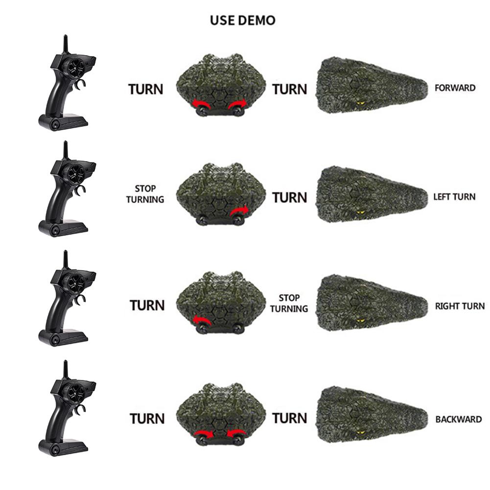 RC Boat Floating Electric Crocodile Toy Lifelike Water Ship Bathing Toy For Parks Ponds Swimming Pools