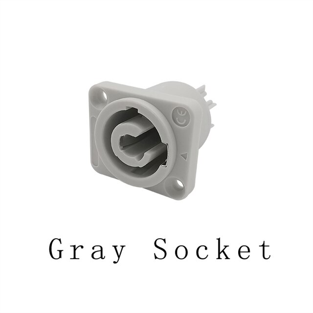 3Pin NAC3FCA NAC3FCB Connector Led Speakon Man Plug Blauw (Input)+ Wit (Output) plug + Vrouwelijke Socket 20A 250V Ac Power Connector: NAC3MPB 1pcs