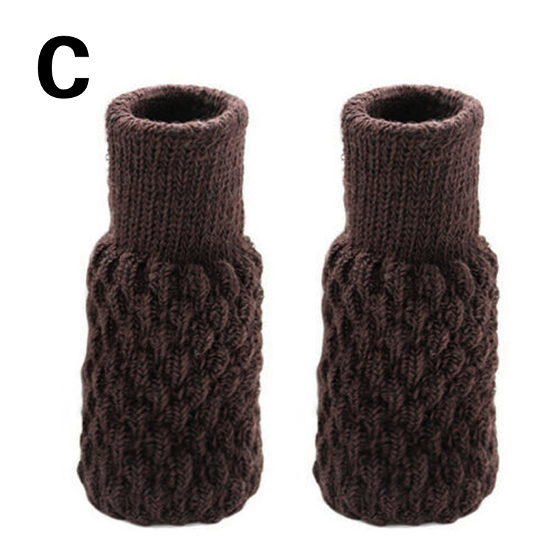 4 stk 8*5cm strikkebord stole ben betræk sokker gulvbeskytter skridsikre møbel fødder ærmebetræk bord stol ben sokker: C