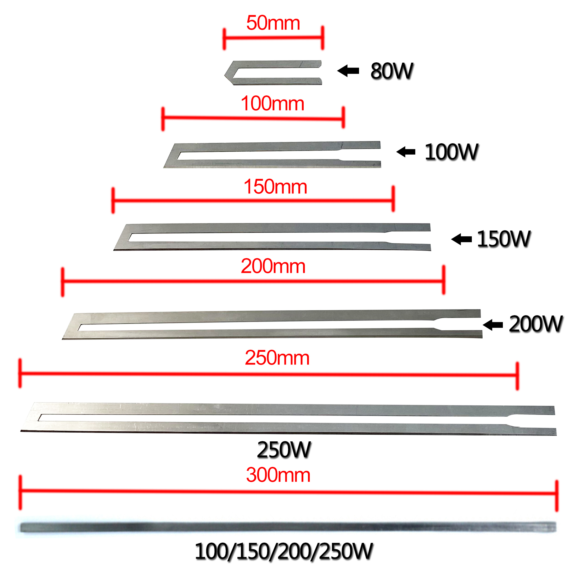 1PC 5/10/15/20/25CM R Blade Nickel-Chromium Alloy Electric Knife Spare Blade For Cutter Machine Accessories