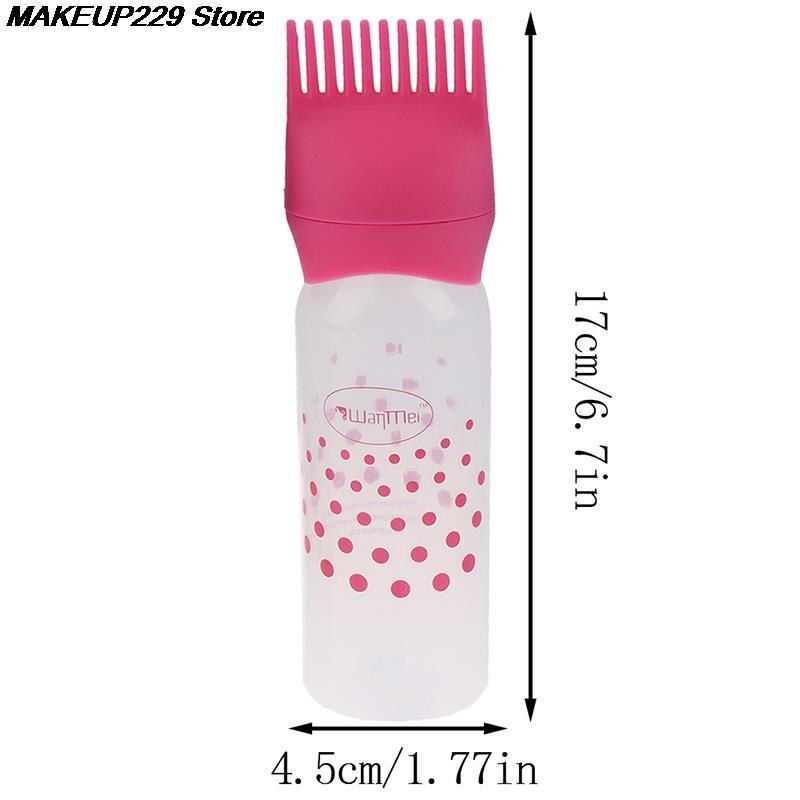 170ml multicolore en plastique cheveux colorant rechargeable bouteille applicateur peigne distribution Salon cheveux coloration coiffure outil de coiffure