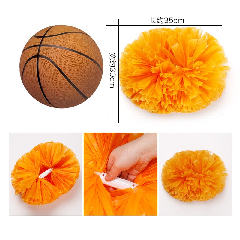 1 Uds animadoras pompones para porristas pompón animadora pompón traje de accesorio de bola de la M234