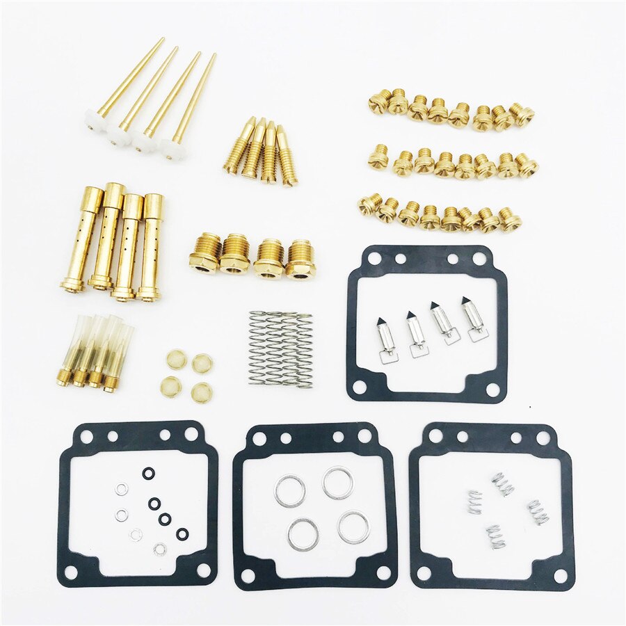 4 pzas/lote conjunto de reconstrucción de carburador para Yamaha XJ750 XJ 750 Seca 1981-1985 carbohidratos reparación